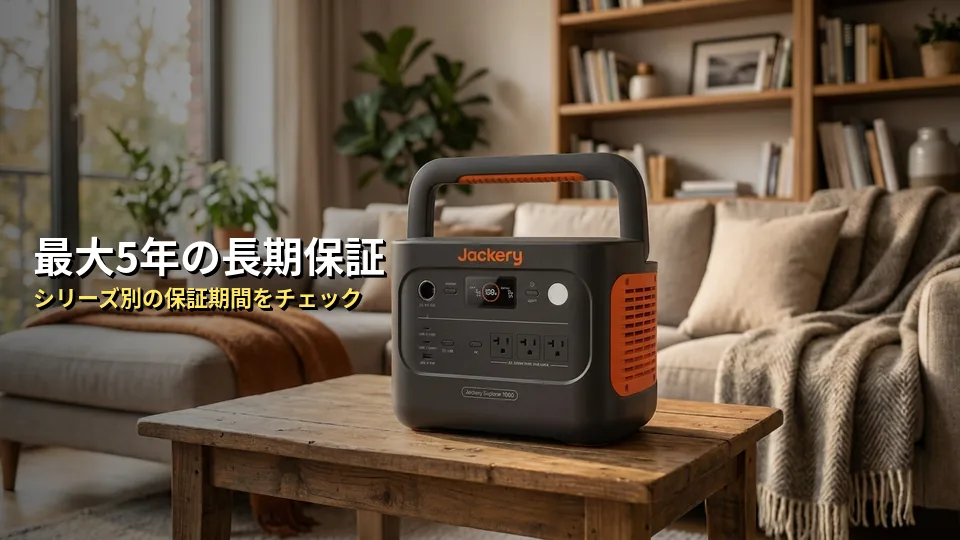 製品シリーズ別の保証期間まとめ（最大5年のモデルも！）