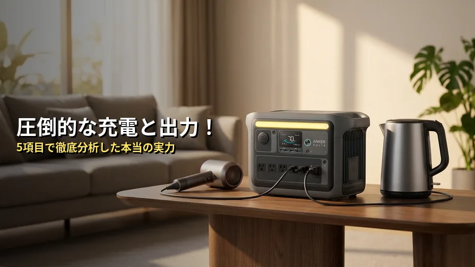 【独自分析】Anker Solix C1000の本当の実力を5項目でスコア化してみた