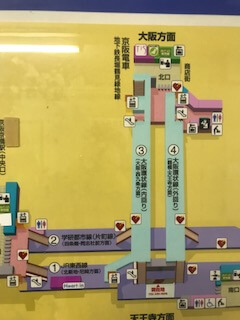 京橋駅構内図