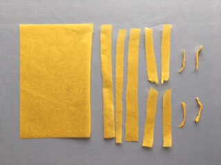 折り紙で作った錦糸玉子